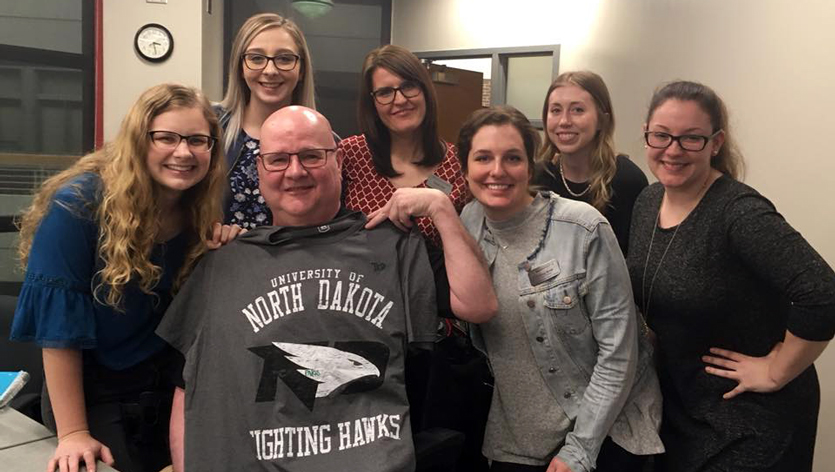 participant receive a UND Fighting Hawks t-shirt